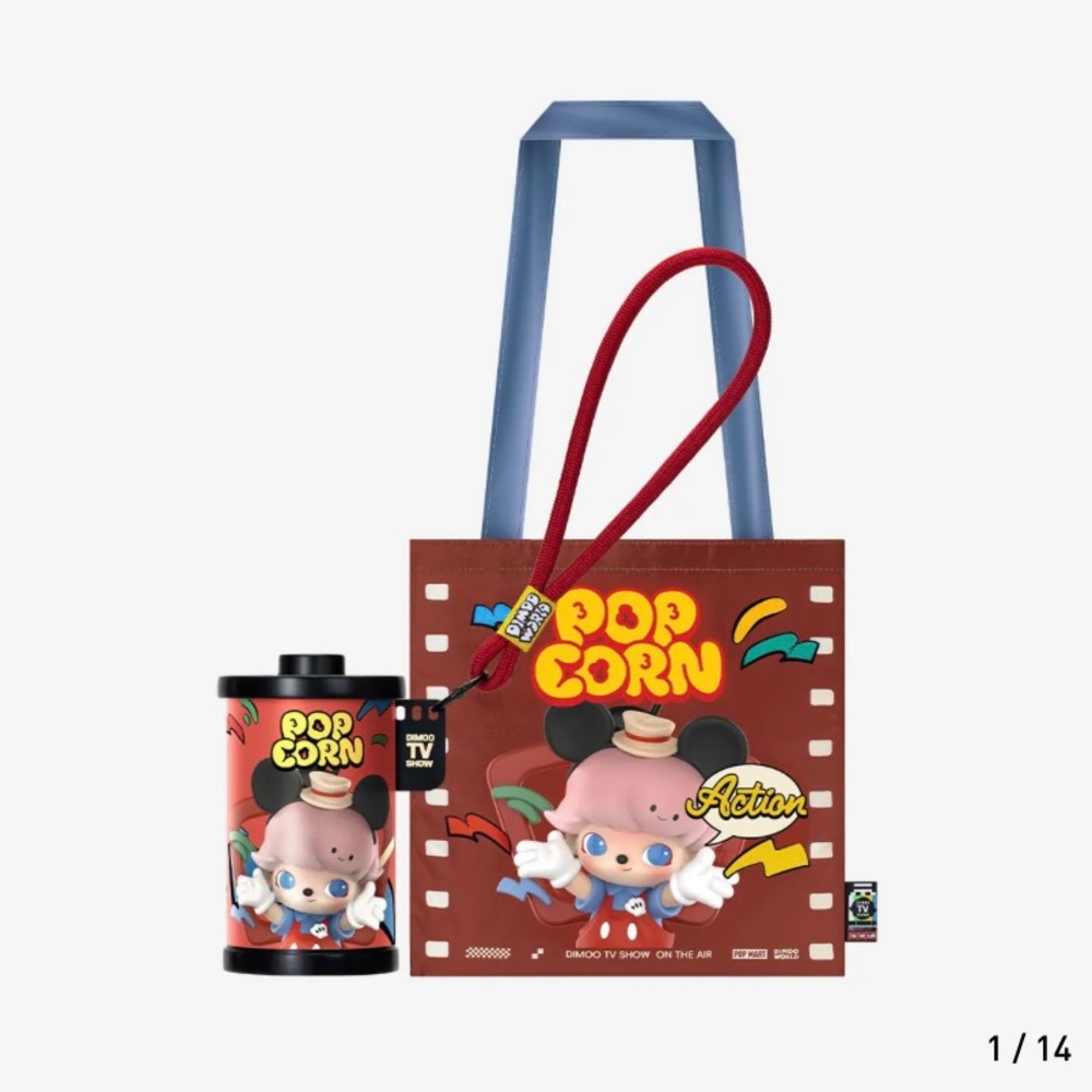 BNIB Pop Mart DIMOO WORLD × DISNEY Series-Storage Bag Blind Box - Mickey TV Show